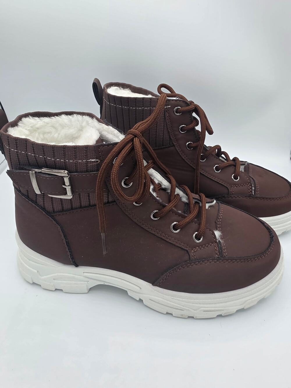Women's Platform Hiking/Snow Boots / Waterproof/ Fur Lined / Size 7.5